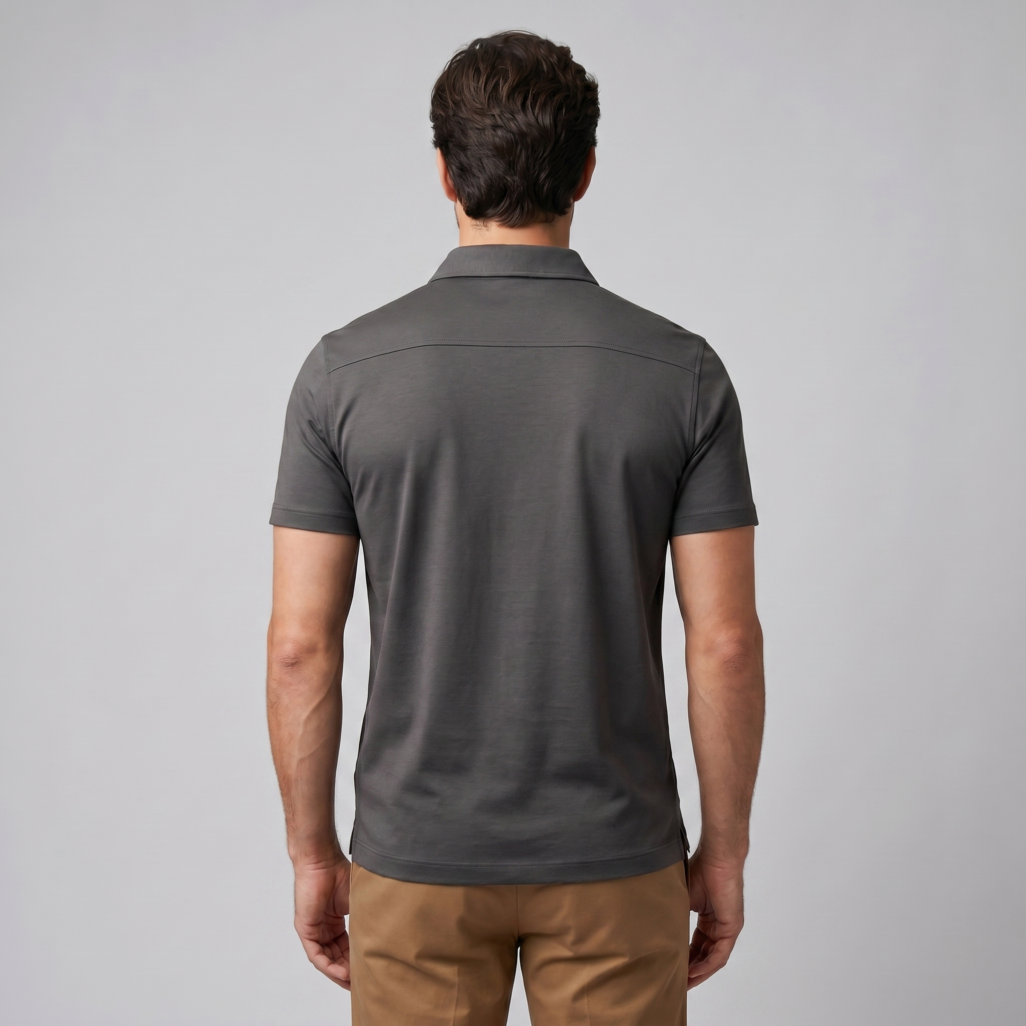 Herren Slim Fit Polohemd Mit Moderner Passform