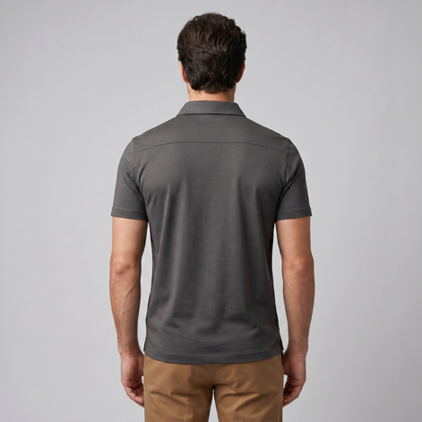 Herren Slim Fit Polohemd Mit Moderner Passform