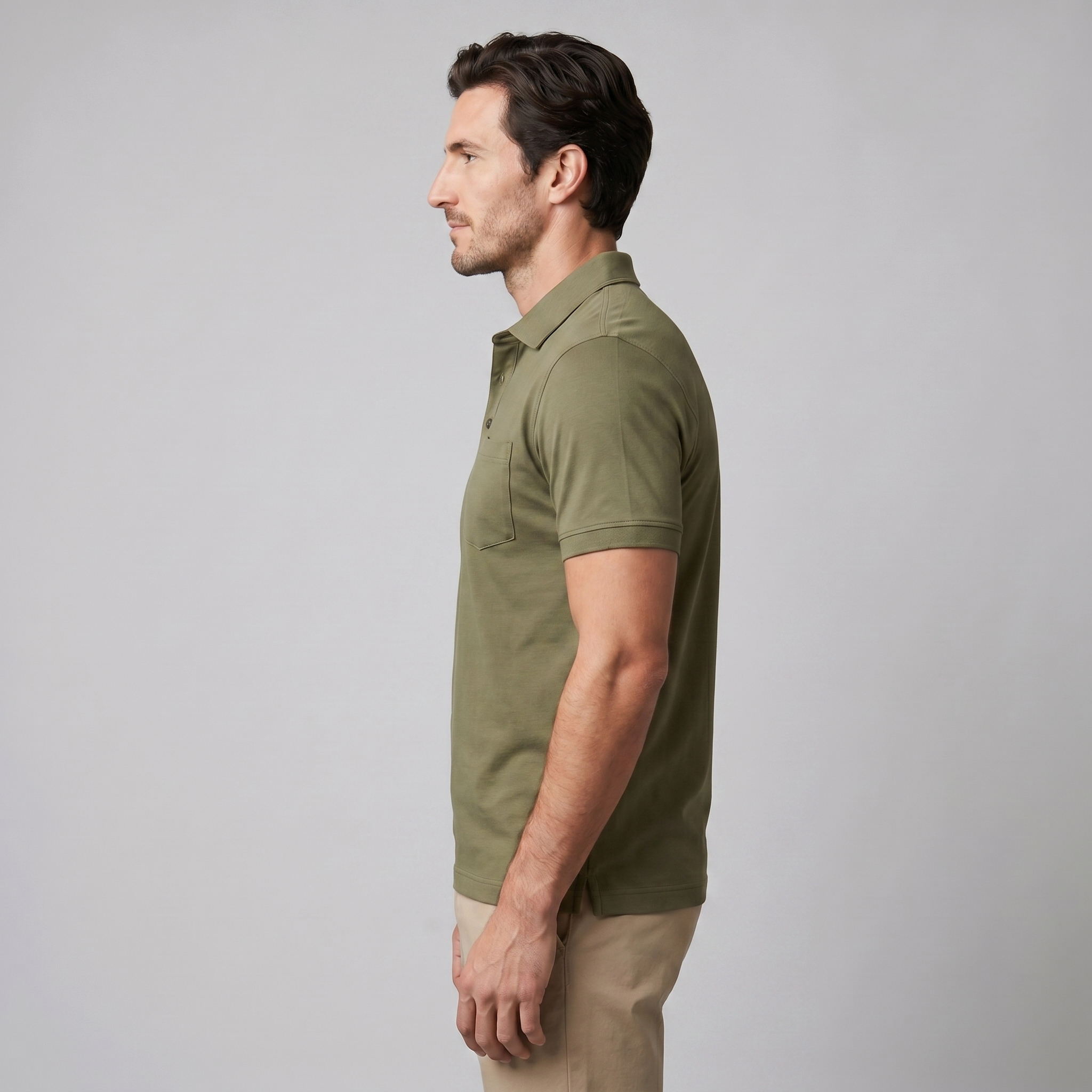 Herren Slim Fit Polohemd Mit Moderner Passform