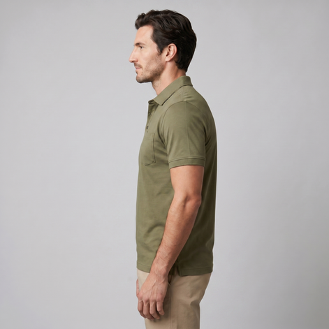 Herren Slim Fit Polohemd Mit Moderner Passform