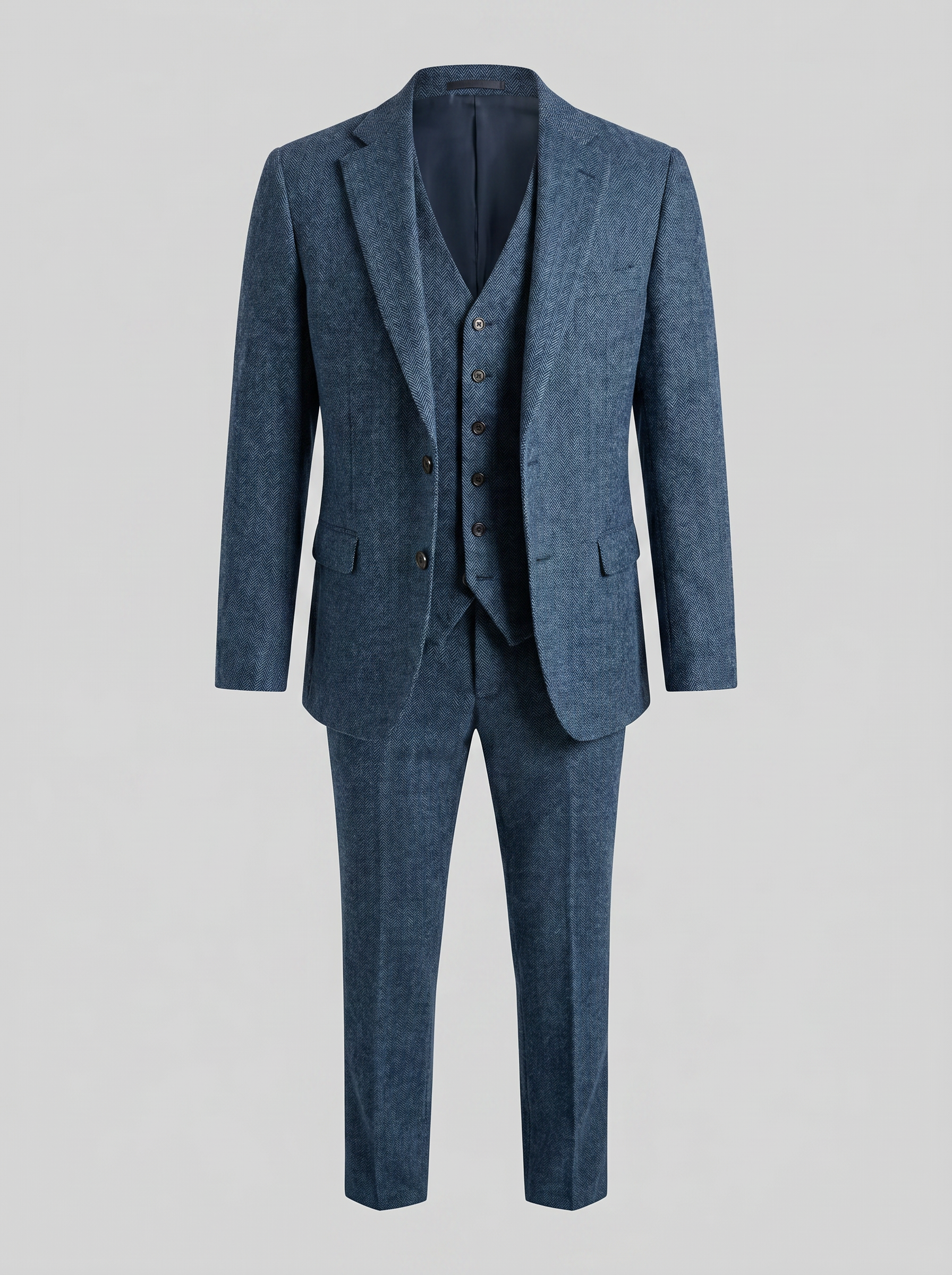 Herren Slim Fit Drei Teile Anzug Mit Weste Für Hochzeiten