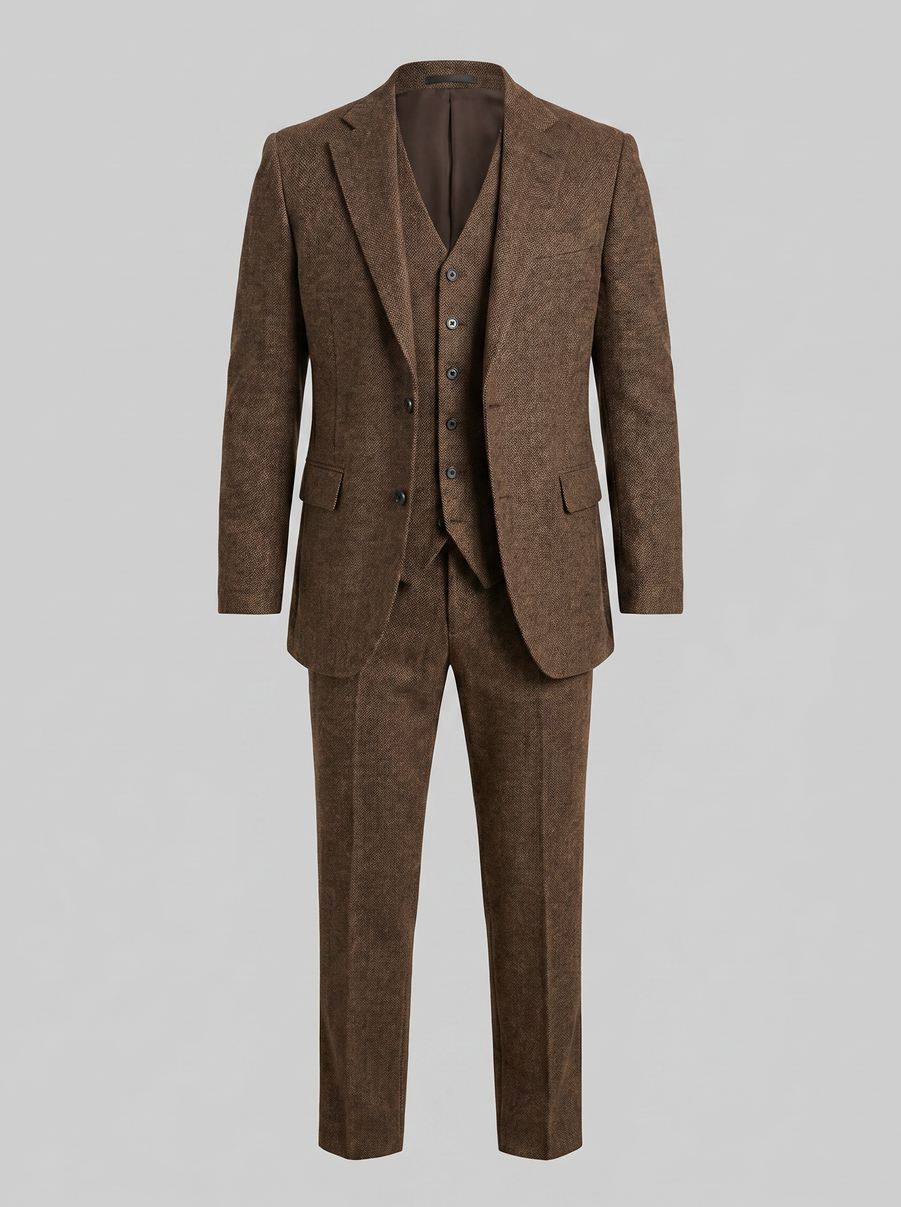 Herren Slim Fit Drei Teile Anzug Mit Weste Für Hochzeiten