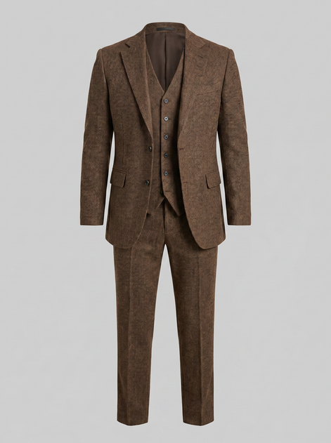 Herren Slim Fit Drei Teile Anzug Mit Weste Für Hochzeiten