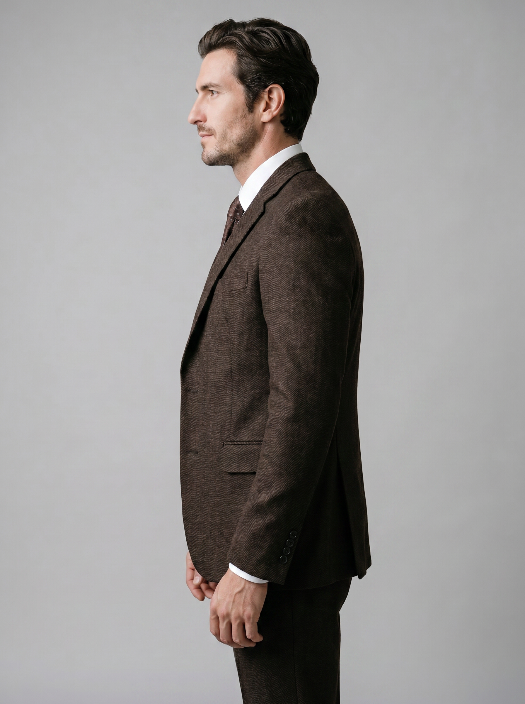 Herren Slim Fit Drei Teile Anzug Mit Weste Für Hochzeiten