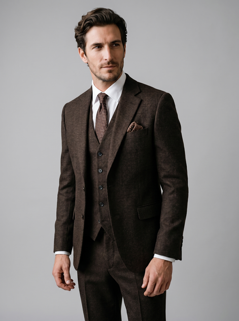 Herren Slim Fit Drei Teile Anzug Mit Weste Für Hochzeiten