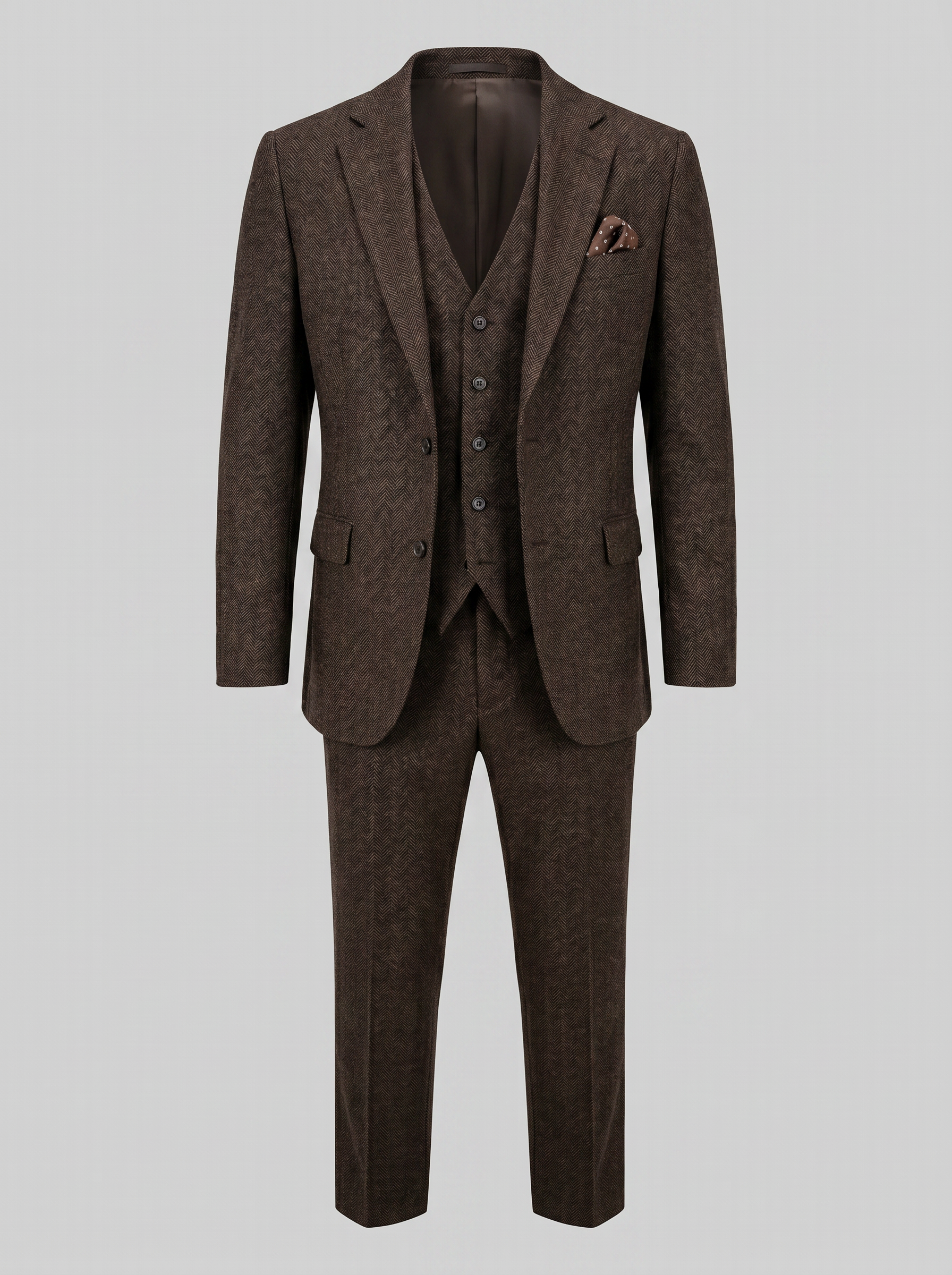 Herren Slim Fit Drei Teile Anzug Mit Weste Für Hochzeiten