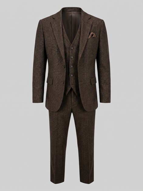 Herren Slim Fit Drei Teile Anzug Mit Weste Für Hochzeiten