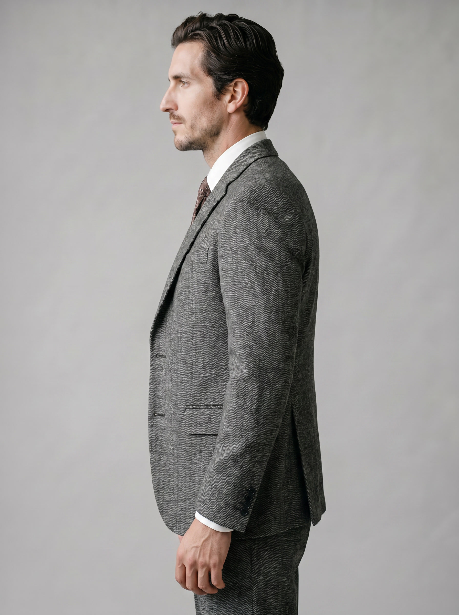 Herren Slim Fit Drei Teile Anzug Mit Weste Für Hochzeiten
