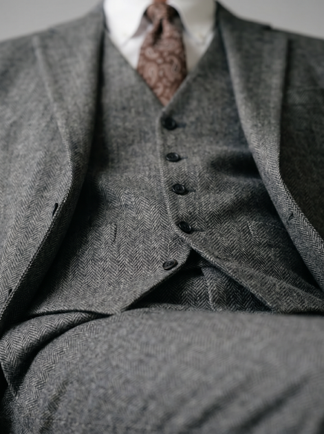 Herren Slim Fit Drei Teile Anzug Mit Weste Für Hochzeiten