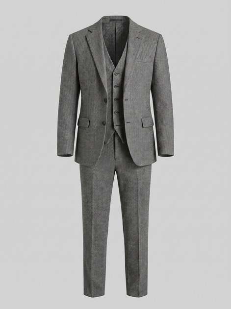 Herren Slim Fit Drei Teile Anzug Mit Weste Für Hochzeiten
