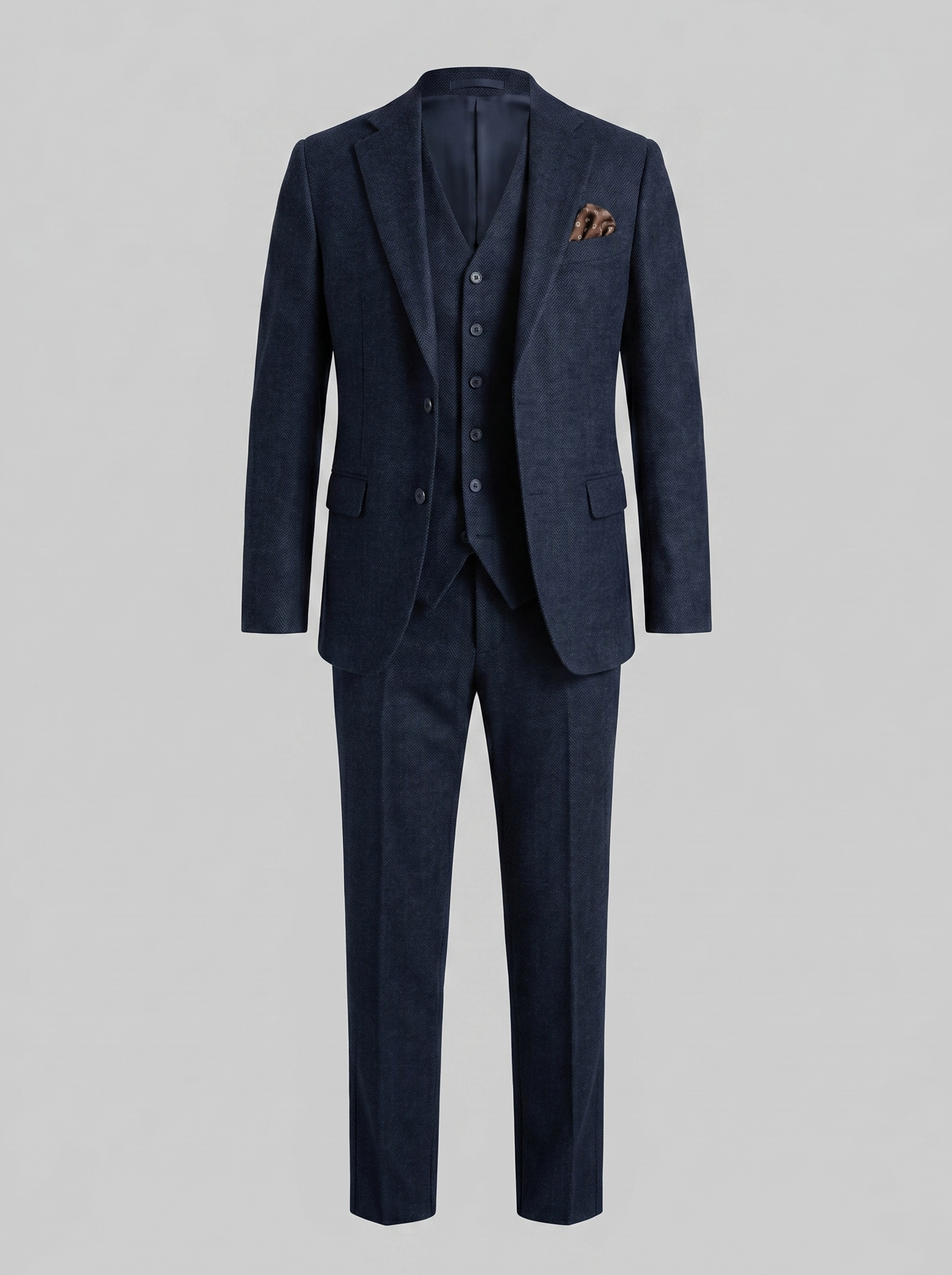 Herren Slim Fit Drei Teile Anzug Mit Weste Für Hochzeiten