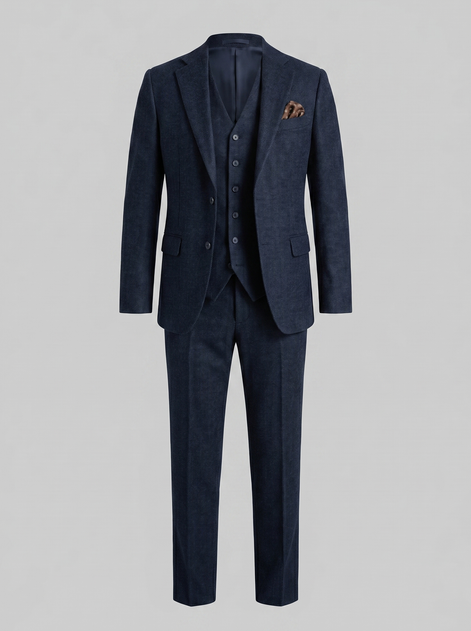 Herren Slim Fit Drei Teile Anzug Mit Weste Für Hochzeiten