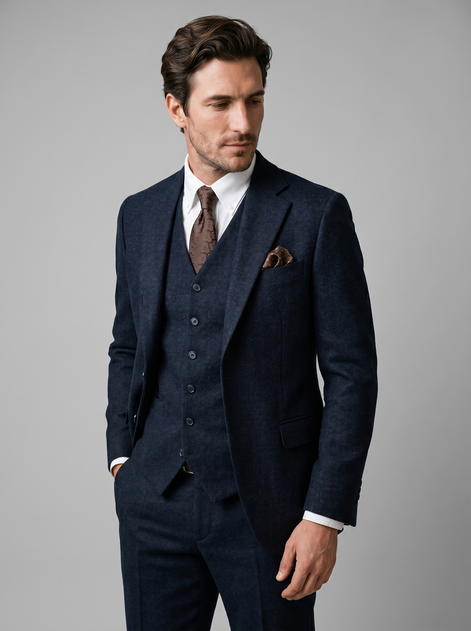 Herren Slim Fit Drei Teile Anzug Mit Weste Für Hochzeiten