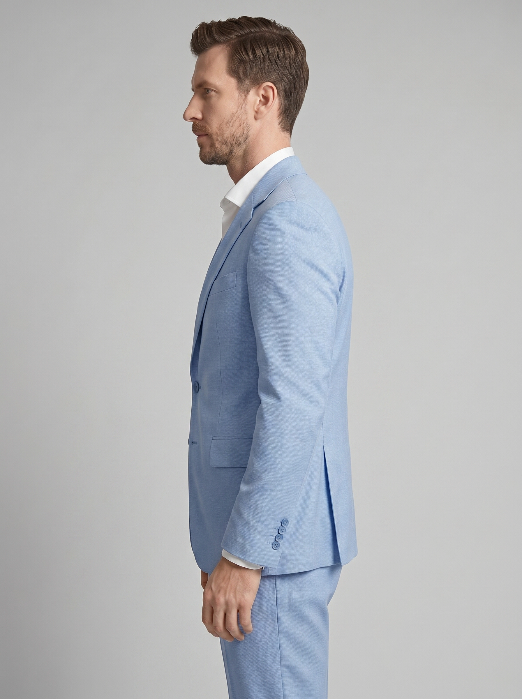Herren Slim Fit Zweiteiliges Anzugset Für Hochzeitsgast