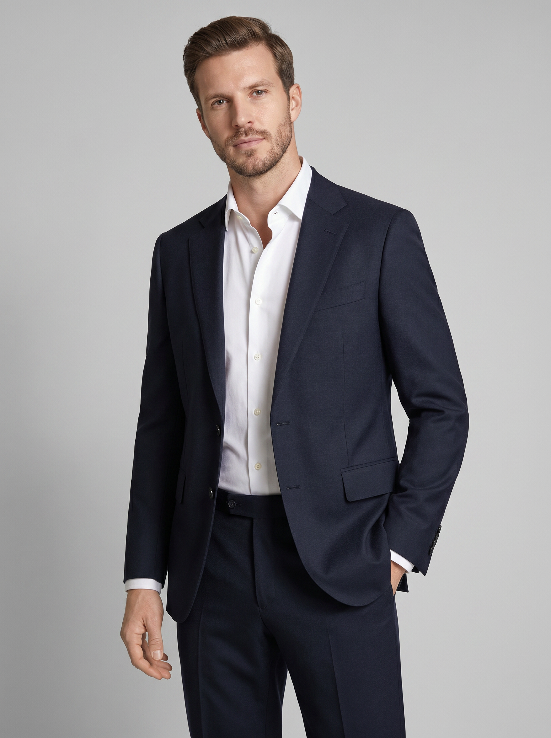 Herren Slim Fit Zweiteiliges Anzugset Für Hochzeitsgast