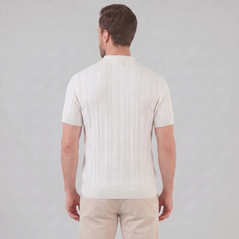 Herren Slim Fit Polohemd Mit Reißverschluss