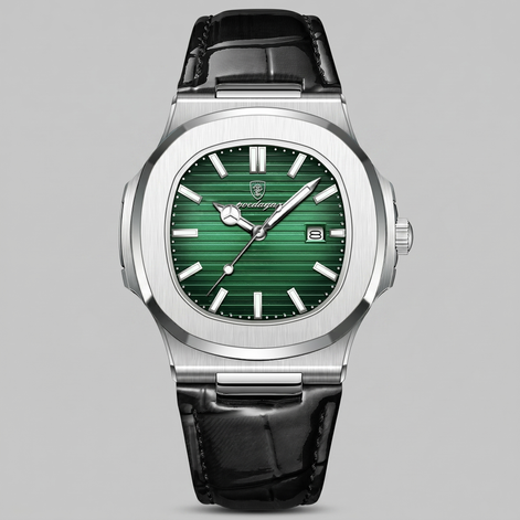 Herrenuhr Sportliche Luxus Lederarmbanduhr