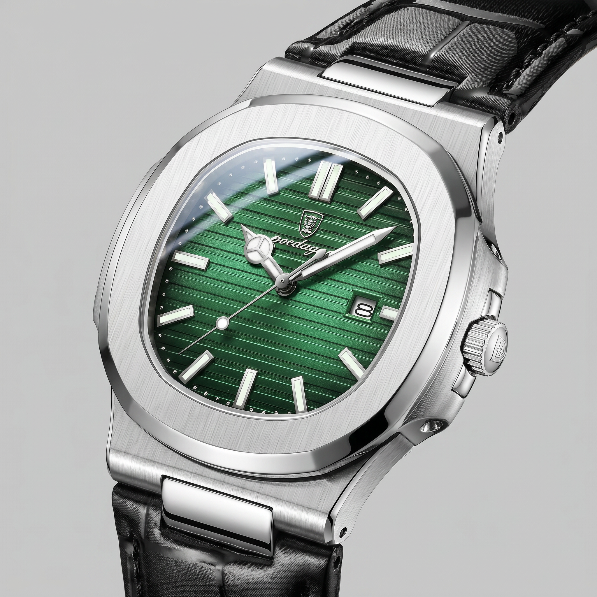Herrenuhr Sportliche Luxus Lederarmbanduhr
