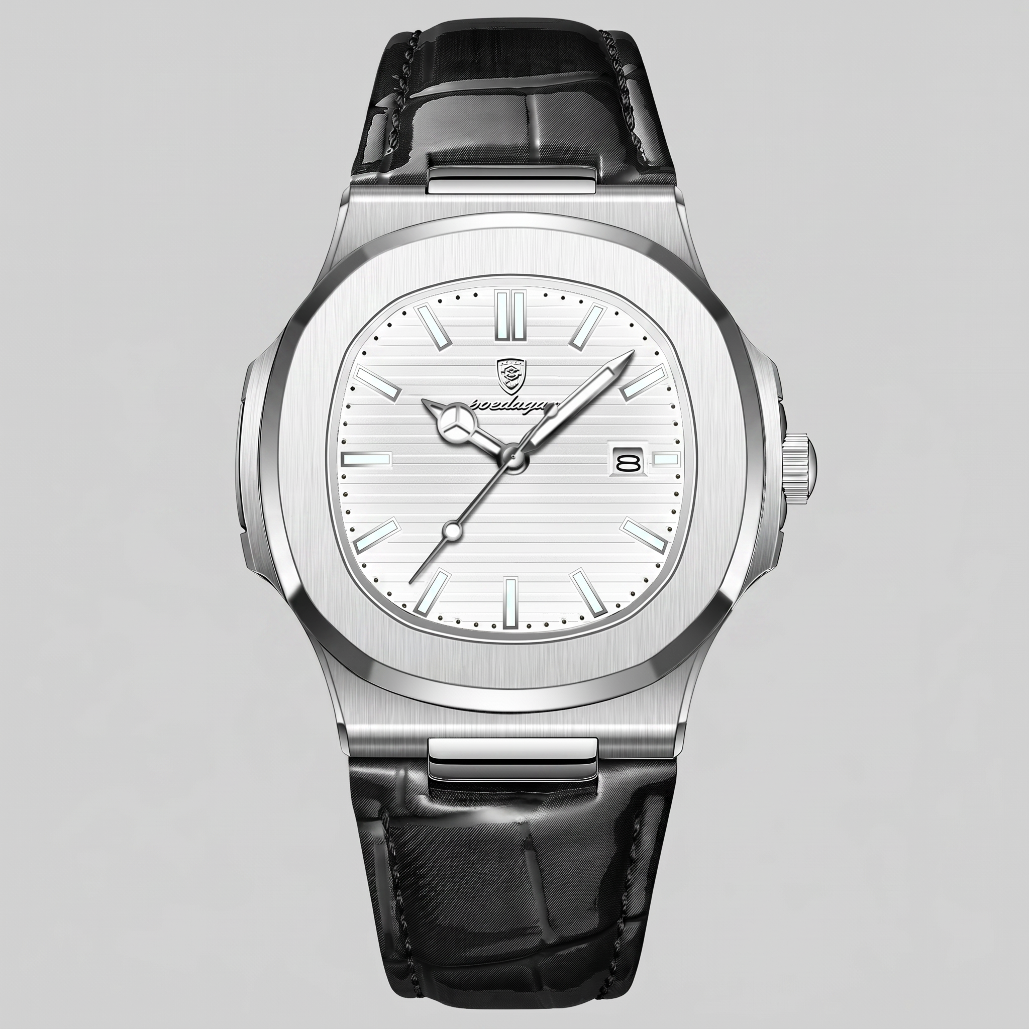 Herrenuhr Sportliche Luxus Lederarmbanduhr