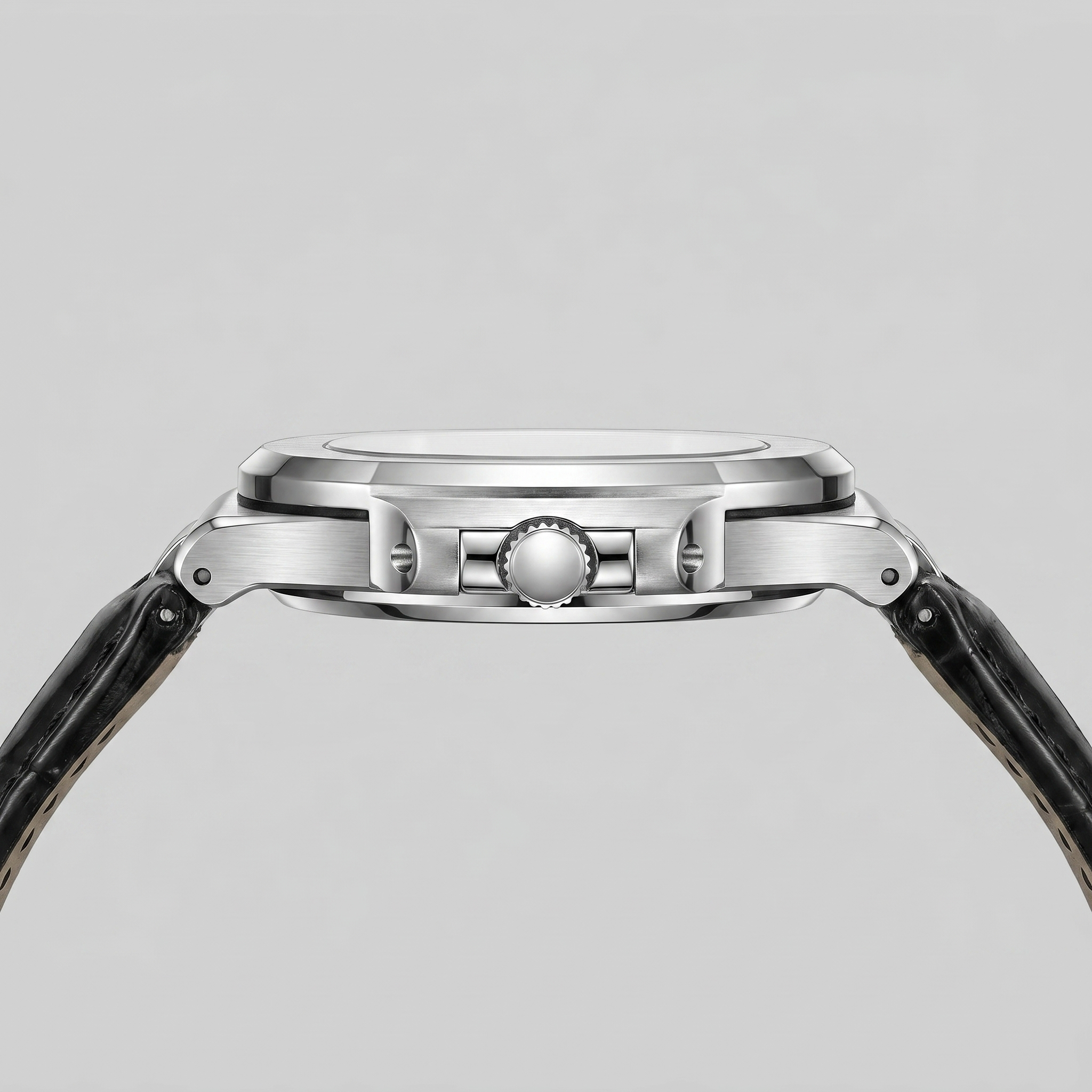 Herrenuhr Sportliche Luxus Lederarmbanduhr