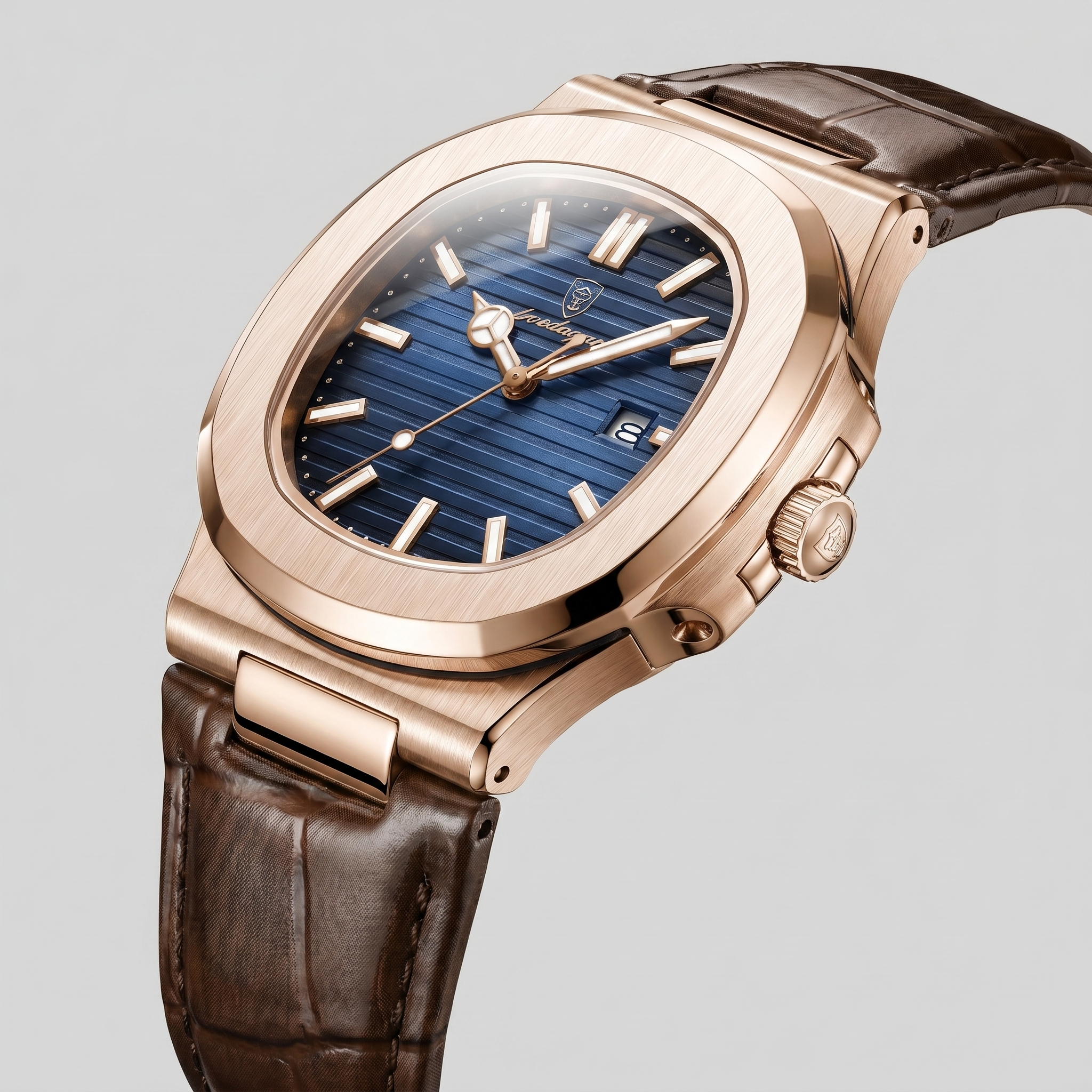 Herrenuhr Sportliche Luxus Lederarmbanduhr