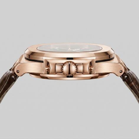 Herrenuhr Sportliche Luxus Lederarmbanduhr