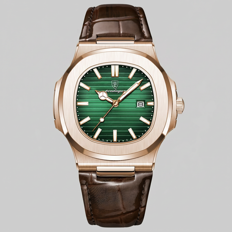 Herrenuhr Sportliche Luxus Lederarmbanduhr