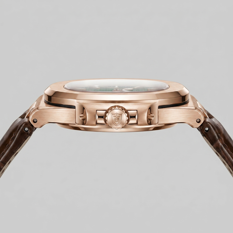 Herrenuhr Sportliche Luxus Lederarmbanduhr