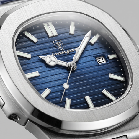 Herrenuhr Sportliche Luxus Lederarmbanduhr