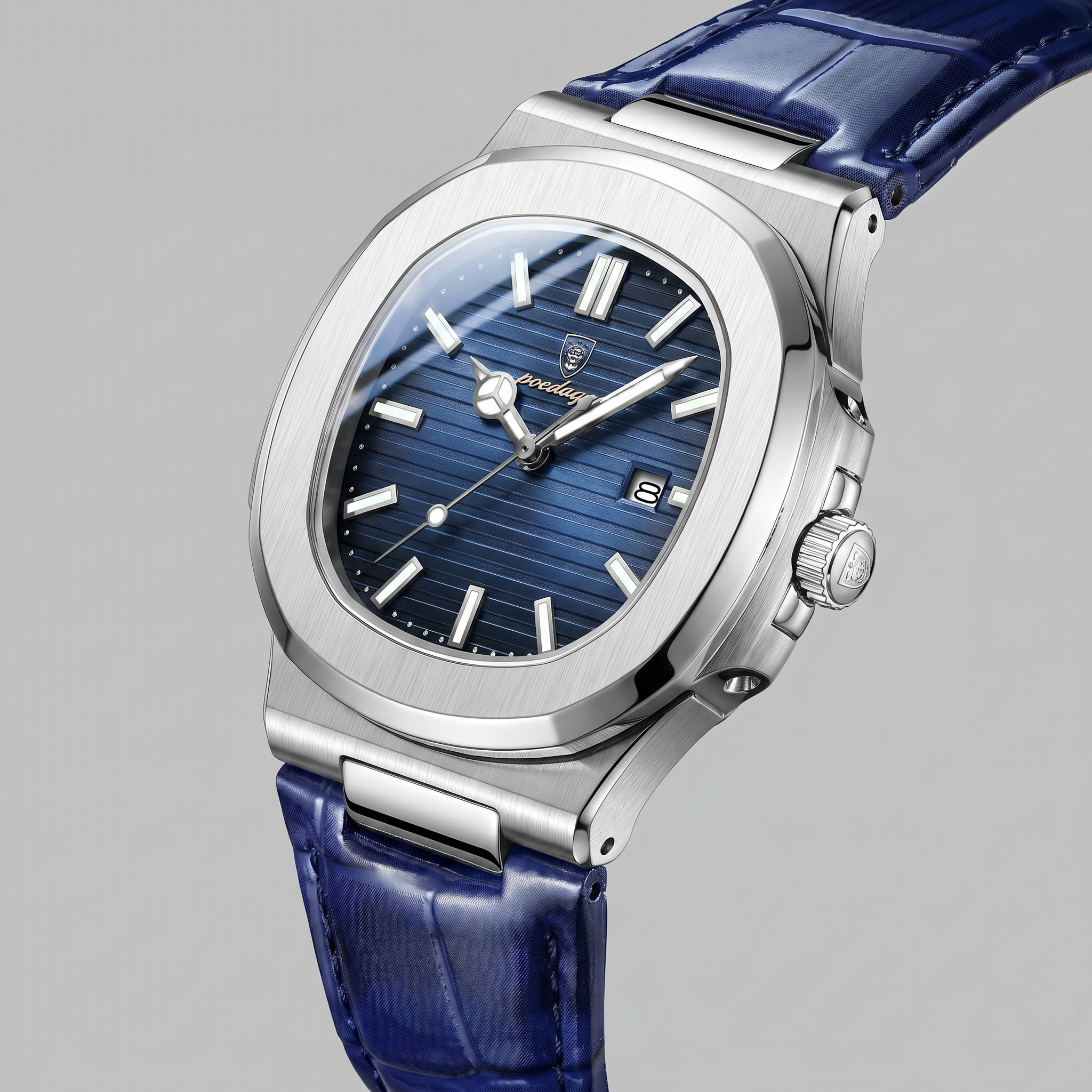 Herrenuhr Sportliche Luxus Lederarmbanduhr