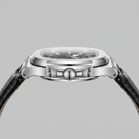 Herrenuhr Sportliche Luxus Lederarmbanduhr