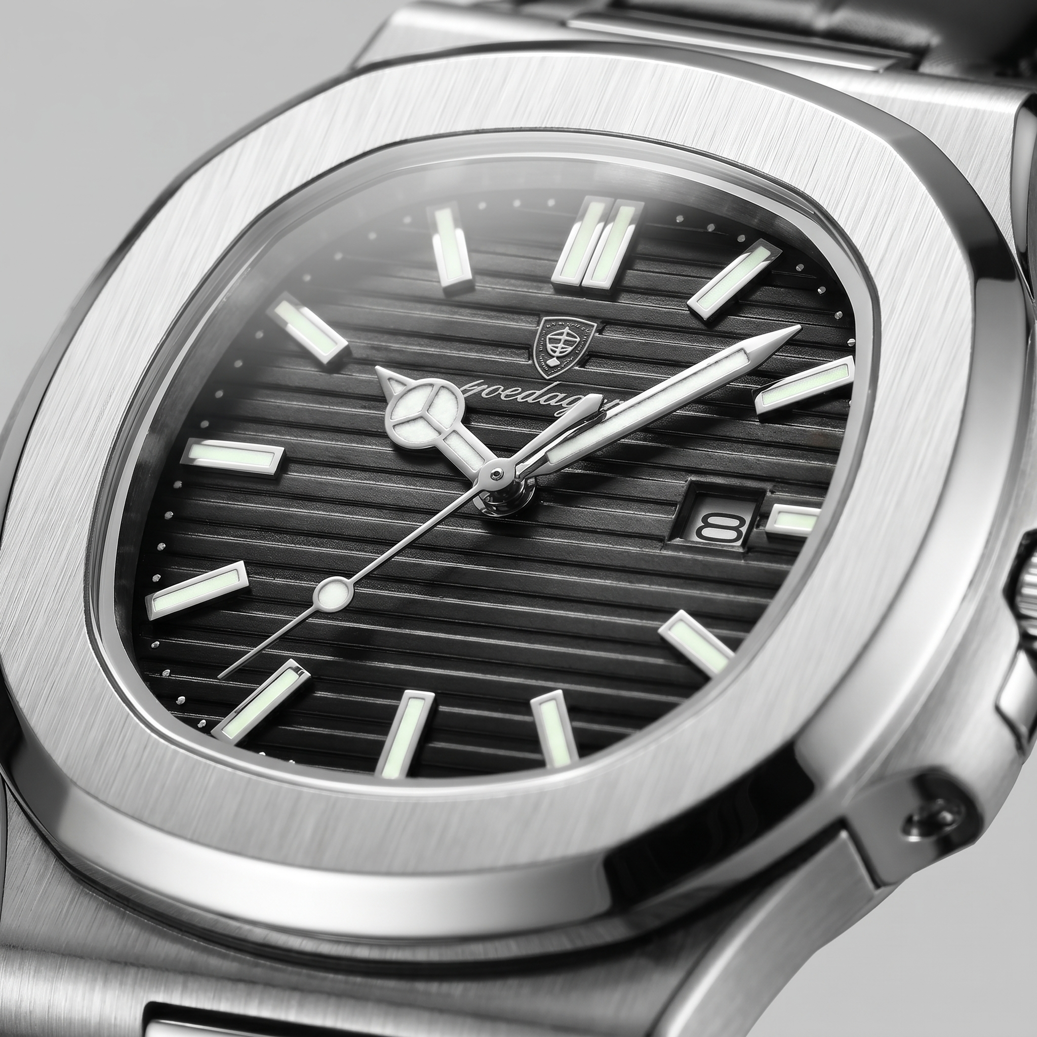 Herrenuhr Sportliche Luxus Lederarmbanduhr