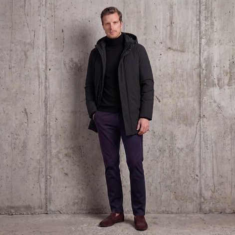 Herren Frühlings-Pufferjacke mit Kapuze