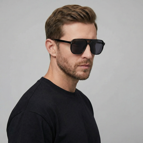 Herren Quadratische Sonnenbrillen