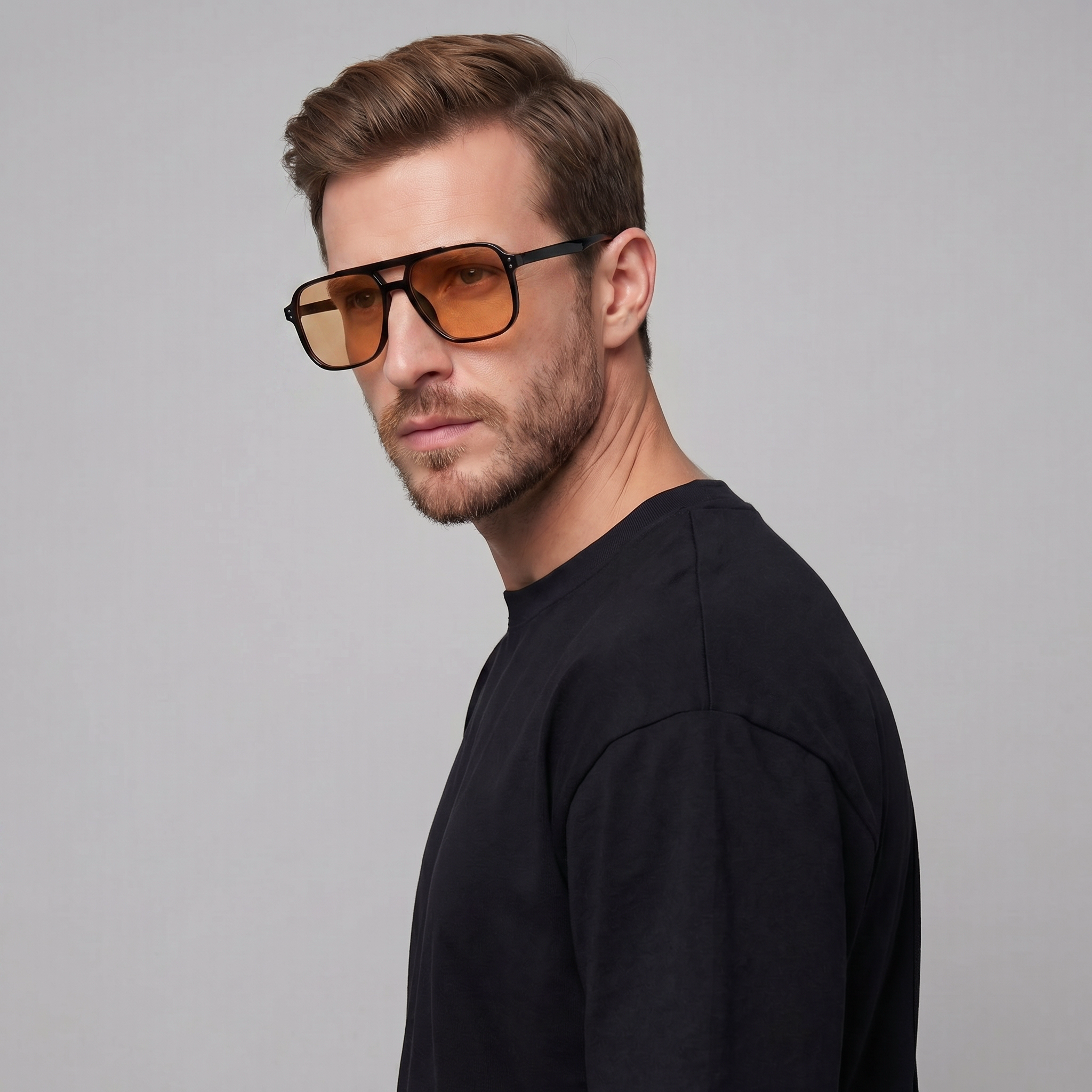 Herren Quadratische Sonnenbrillen