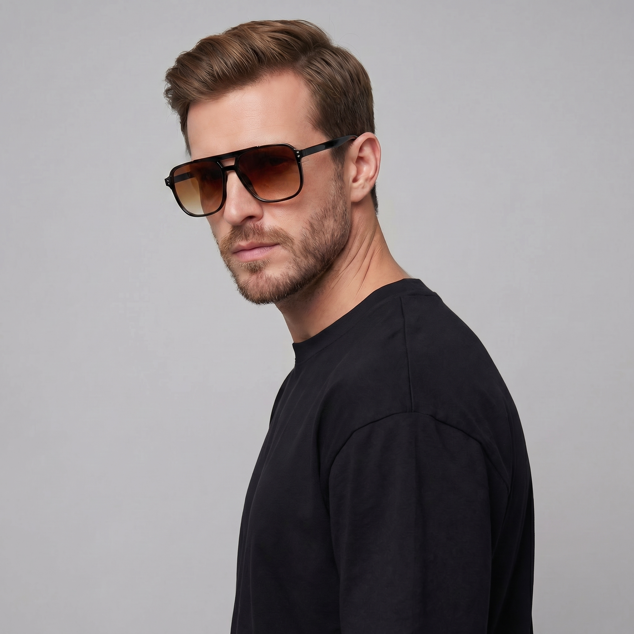 Herren Quadratische Sonnenbrillen