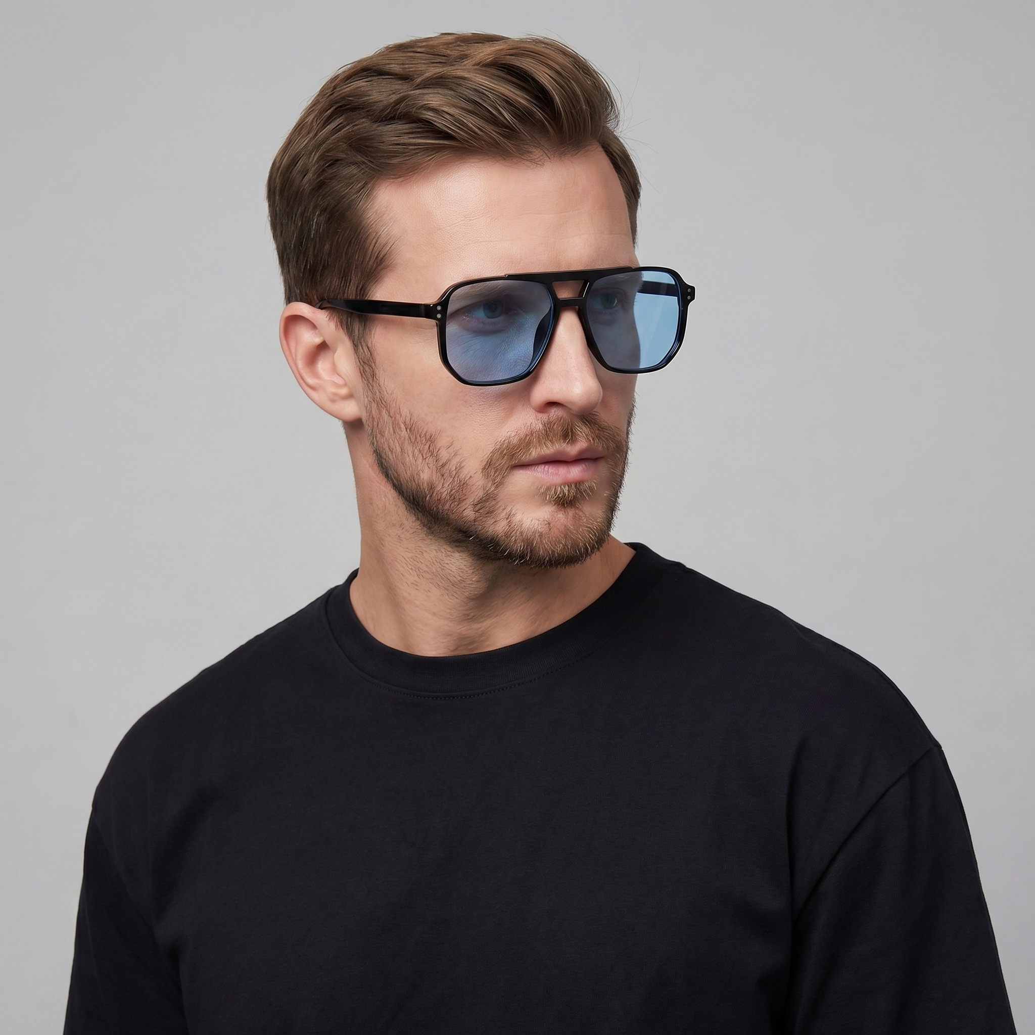 Herren Quadratische Sonnenbrillen