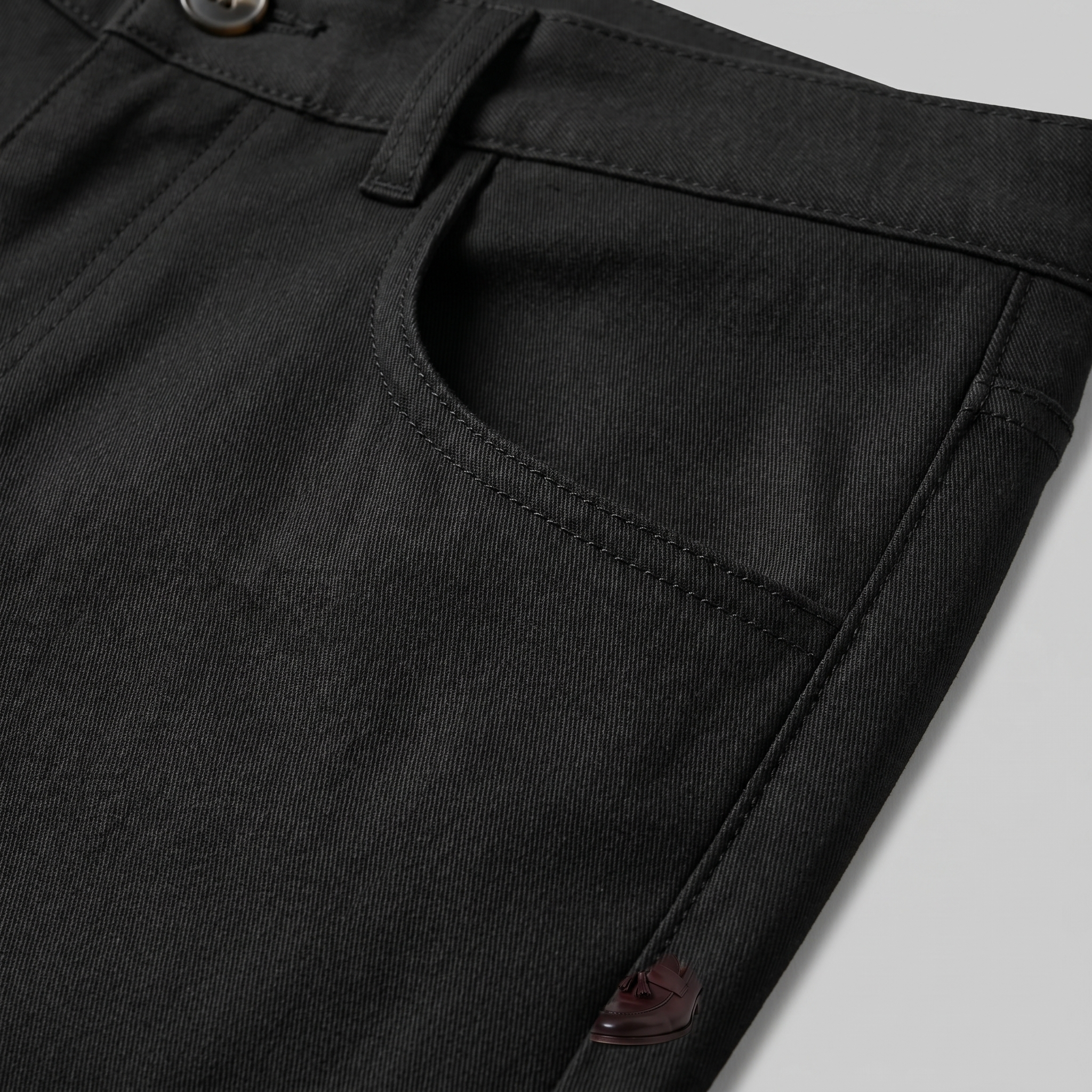 Herren Chinohose Mit Geradem Bein