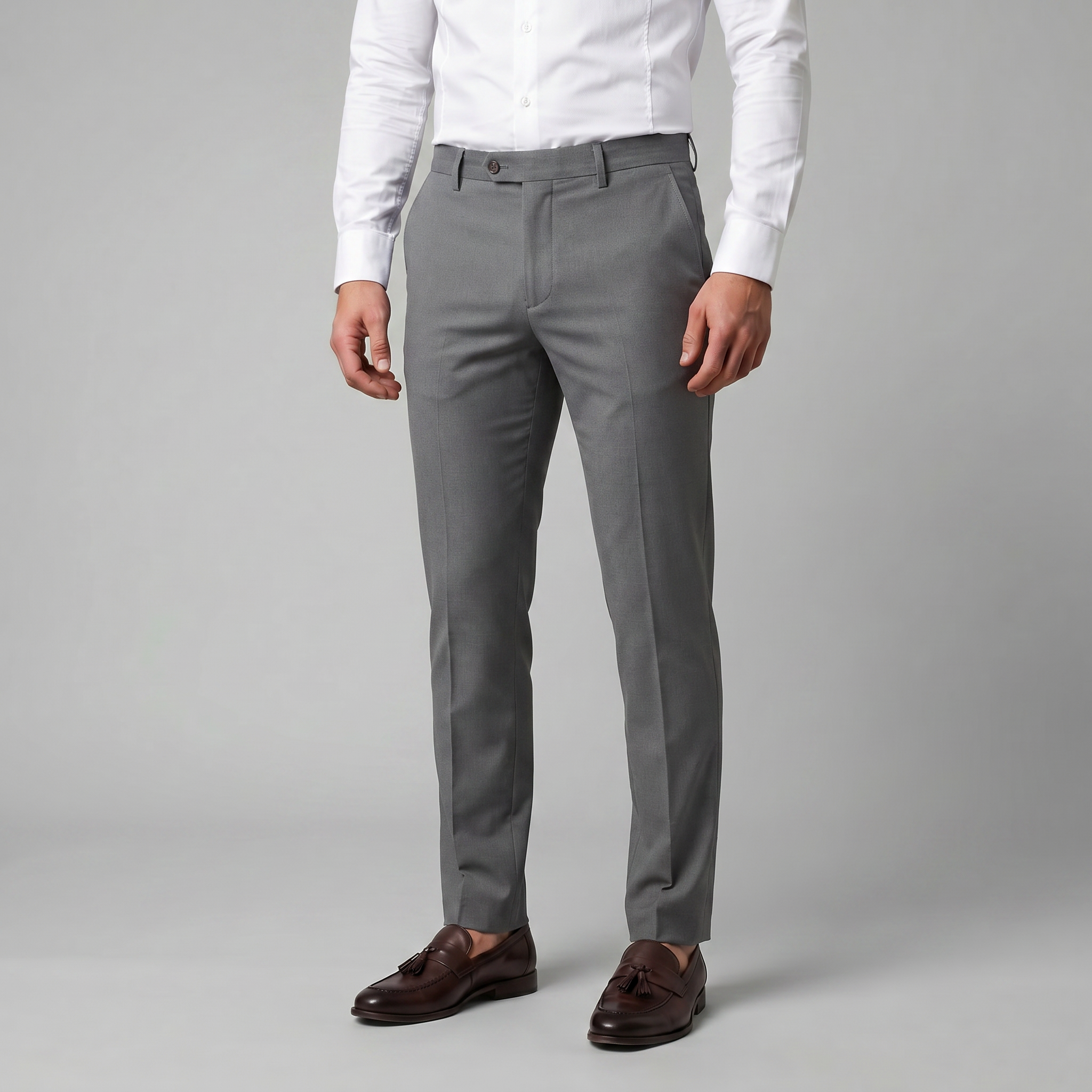 Herren Chinohose Mit Geradem Bein