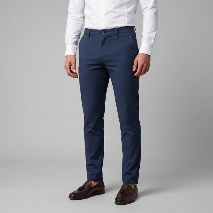 Herren Chinohose Mit Geradem Bein