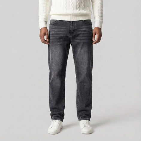 Herren Jeans Mit Geradem Bein Klassisch