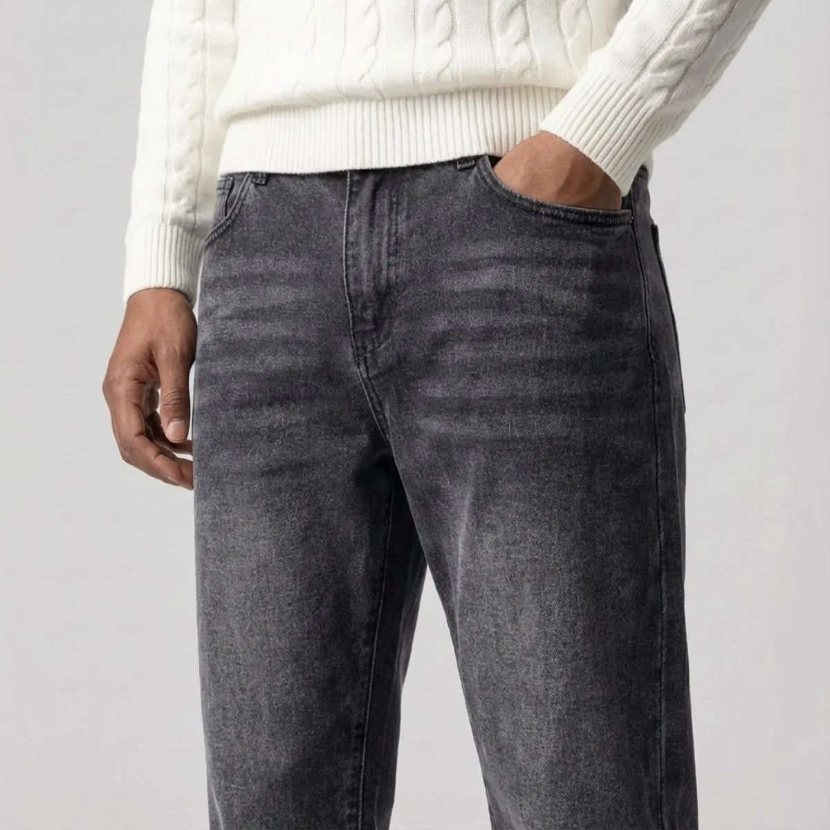 Herren Jeans Mit Geradem Bein Klassisch