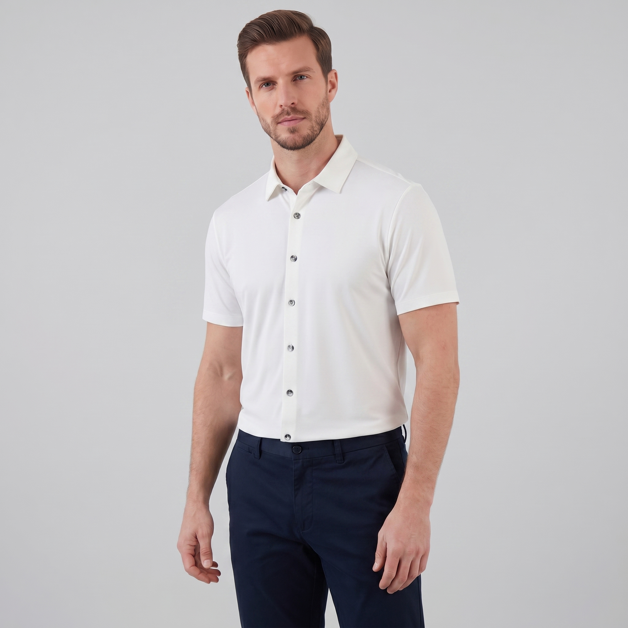 Herren Stretch Sommerhemd