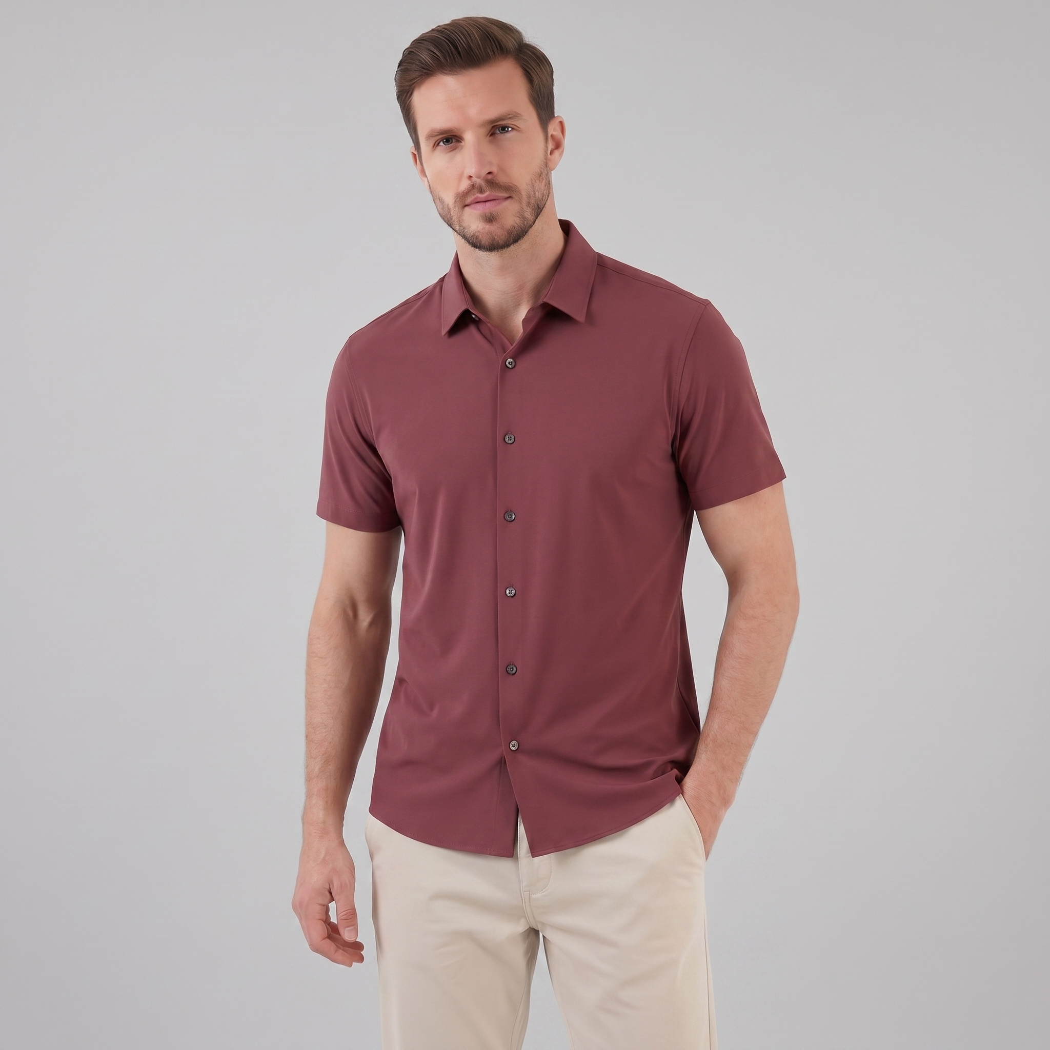 Herren Stretch Sommerhemd