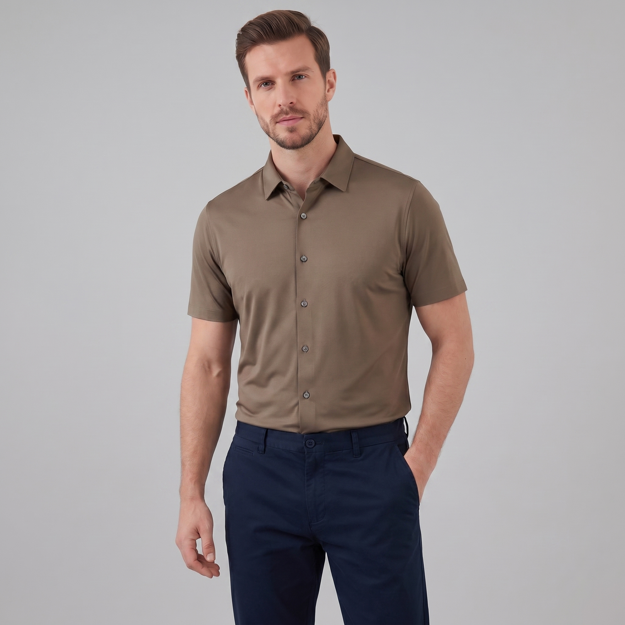 Herren Stretch Sommerhemd