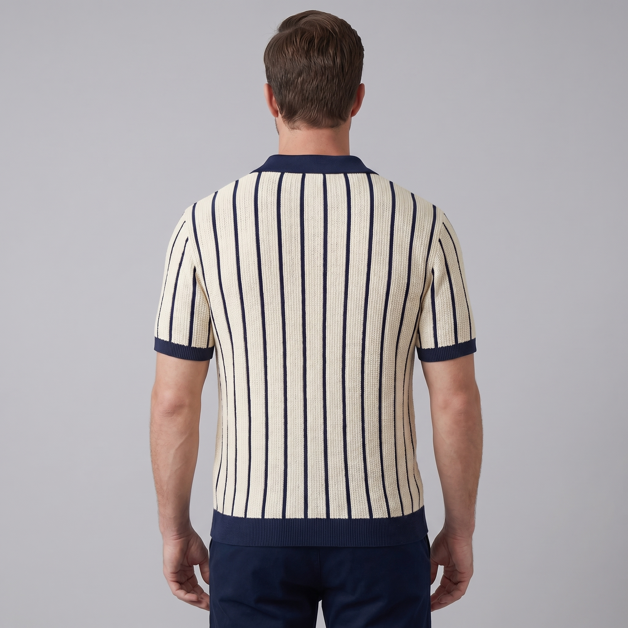 Herren Gestreiftes Button-Down Hemd