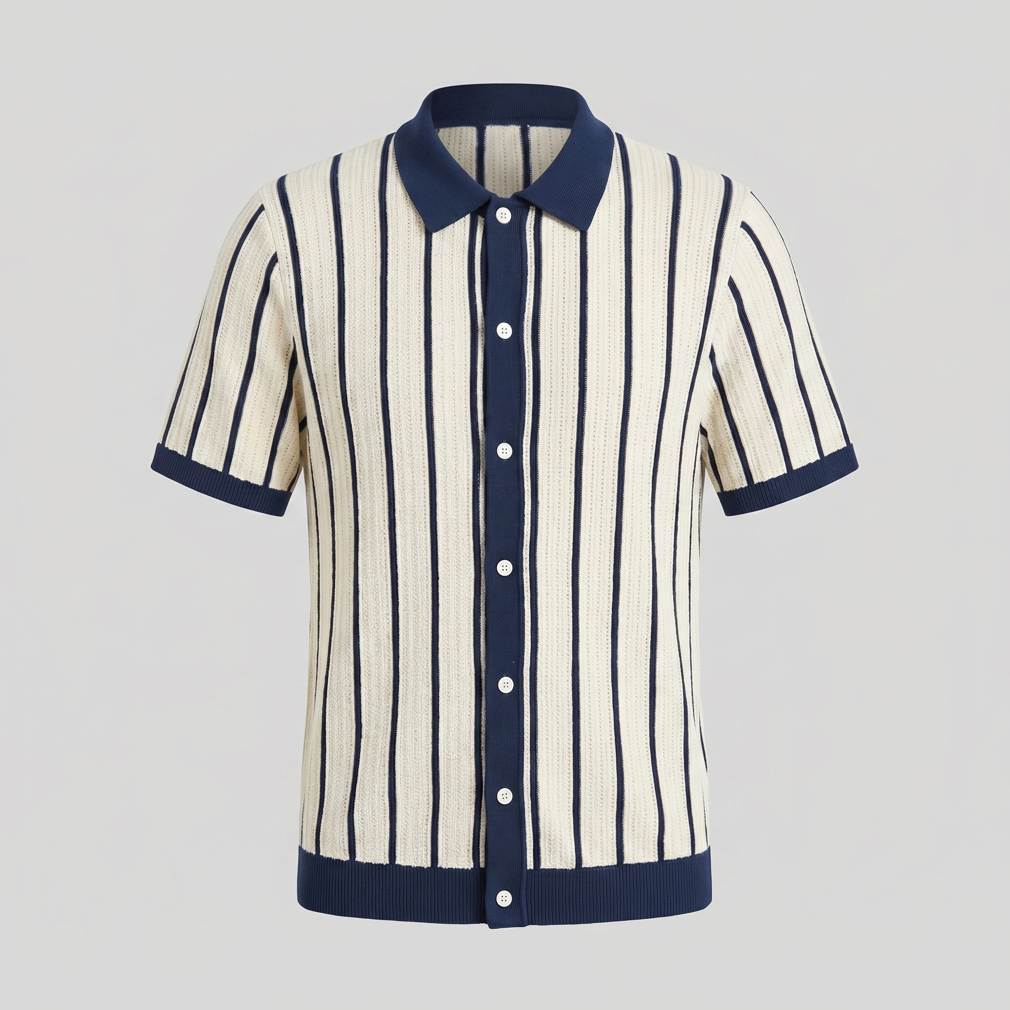 Herren Gestreiftes Button-Down Hemd