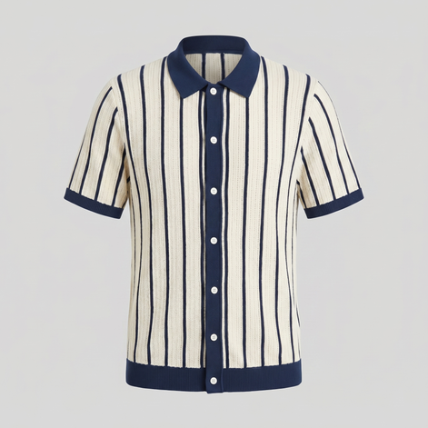 Herren Gestreiftes Button-Down Hemd