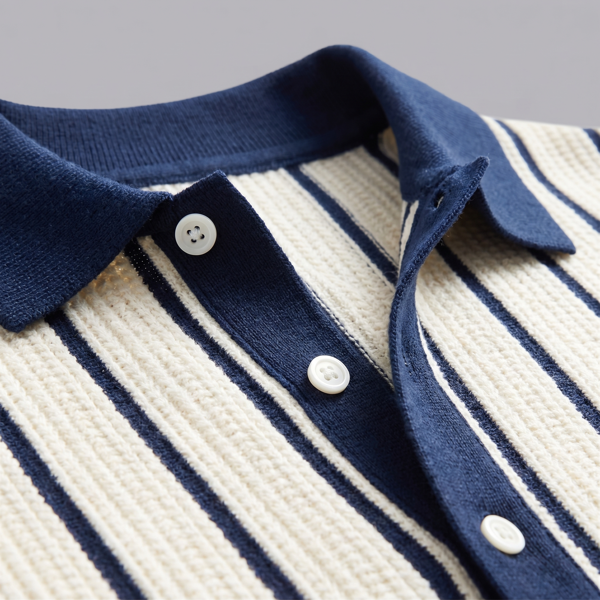 Herren Gestreiftes Button-Down Hemd