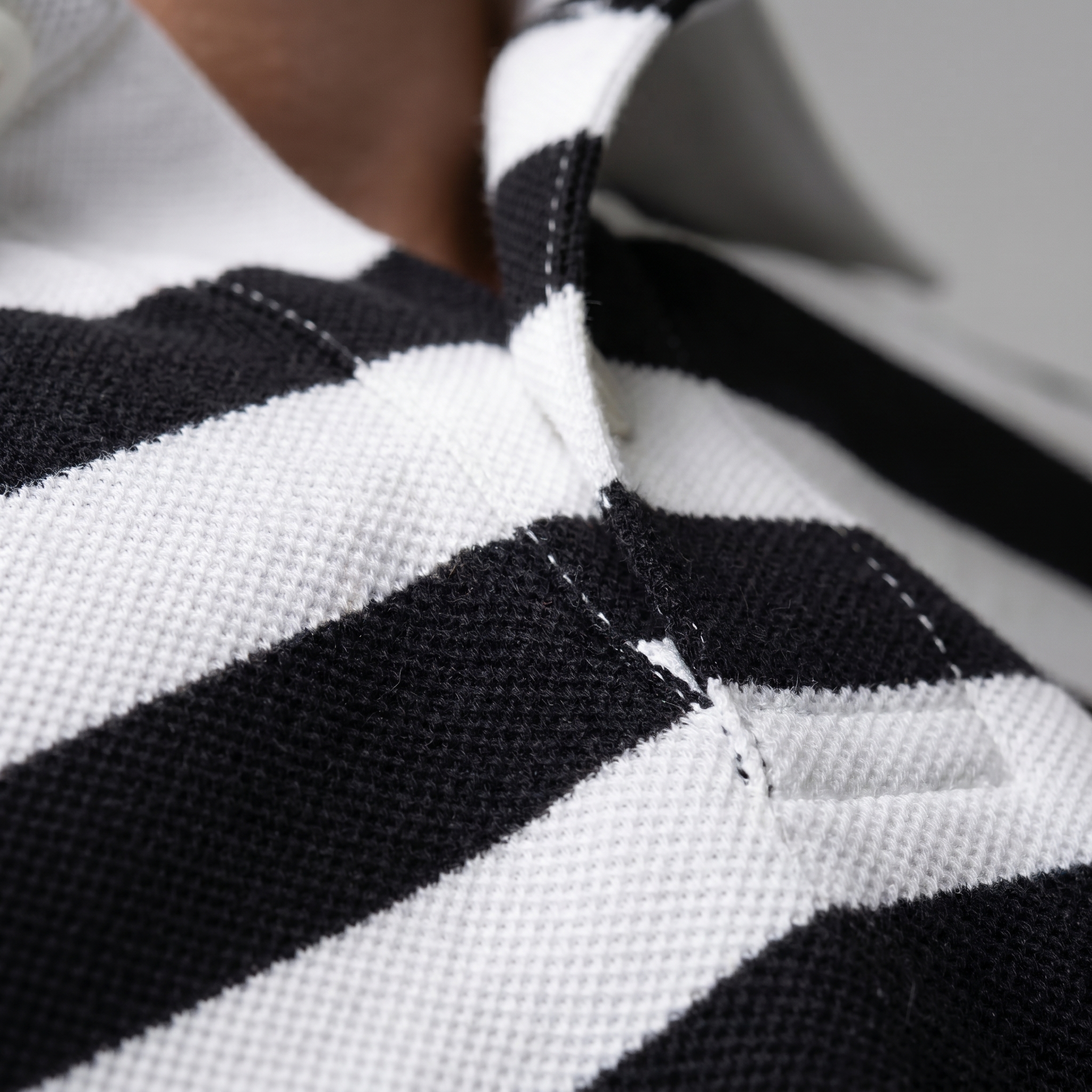 Herren Poloshirt Mit Streifen Kurzarm